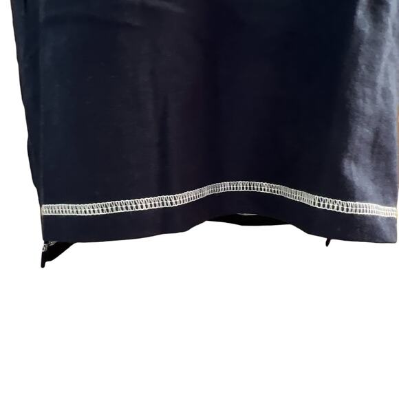 LAT Ladies Game Day Lace-Up Short Sleeve Tee Shirt Sze Large Blue Titanium White - Picture 5 of 11